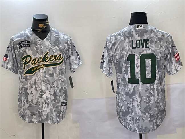 Men's Green Bay Packers #10 Jordan Love 2024 Arctic Camo Salute To Service Stitched Baseball Jersey,We sell and wholesale Men's Green Bay Packers #10 Jordan Love 2024 Arctic Camo Salute To Service Stitched Baseball Jersey on line form chian!